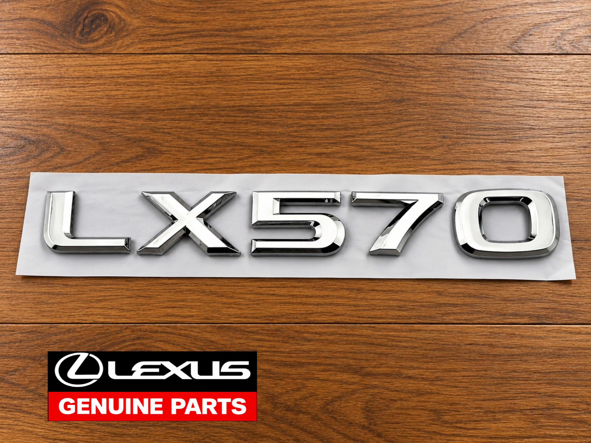 آرم ( لوگو ) نوشته LX570 لکسوس جنیون اصلی استیل ( کروم )